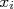 x_i