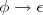 \phi\rightarrow\epsilon \phi\rightarrow\epsilon
