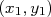 (x_1,y_1) (x_1,y_1)