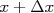 x+\Delta x