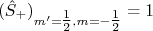 (\hat{S}_+)_{m (\hat{S}_+)_{m