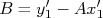 B = y_1 B = y_1