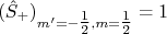 (\hat{S}_+)_{m (\hat{S}_+)_{m