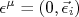 \epsilon^\mu = (0,\vec \epsilon_i)