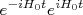 e^{-iH_0t}e^{iH_0t}